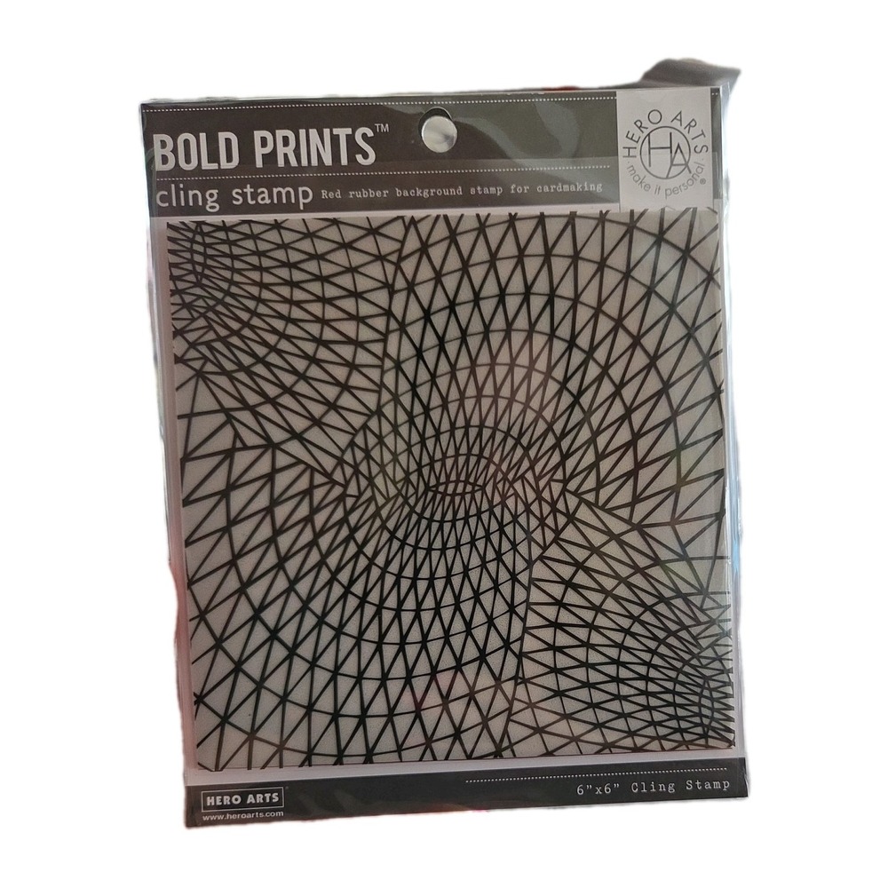 Hero Arts Abstract Ceiling 6x6 Background Cling Rubber Stamp Bold Prints